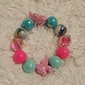 Elephant bracelet acrylic beads